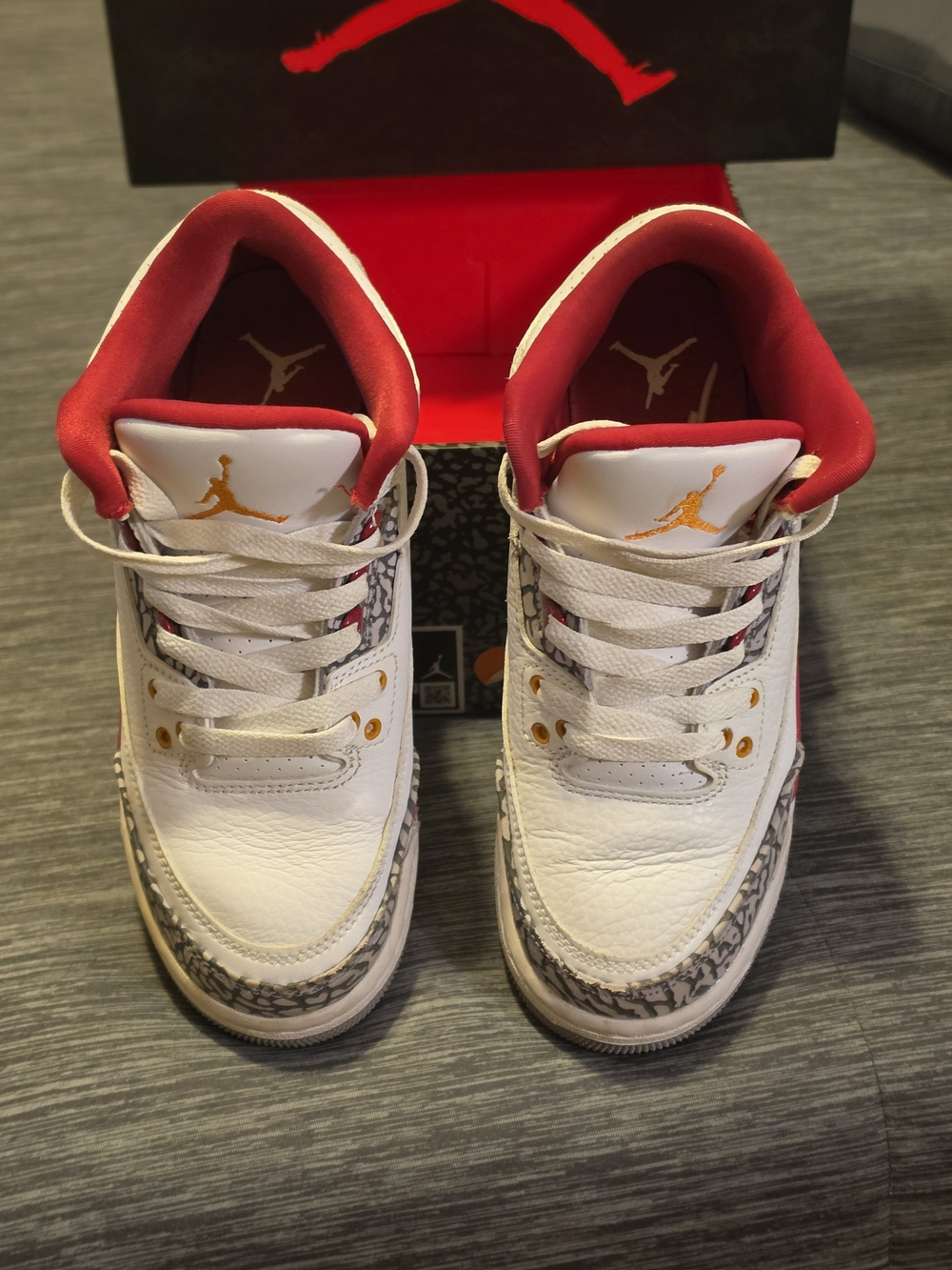 Nike Air Jordan 3 Retro Cardinal Red GS Size 3.5Y Women Size 5 NWB 398614-126